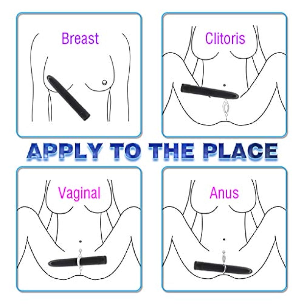 Pussy Vagina Bullet G-Spot Vibrator Anal Butt Plug Sex Toys for Men Women Couples LGBTQ Gay Masturbator