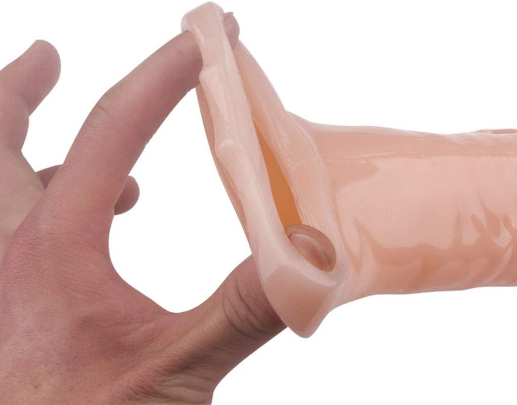 11" Mega Mighty Reusable Penis Sleeve Condom Extender Enlarger  Sex Toys for Men Couples