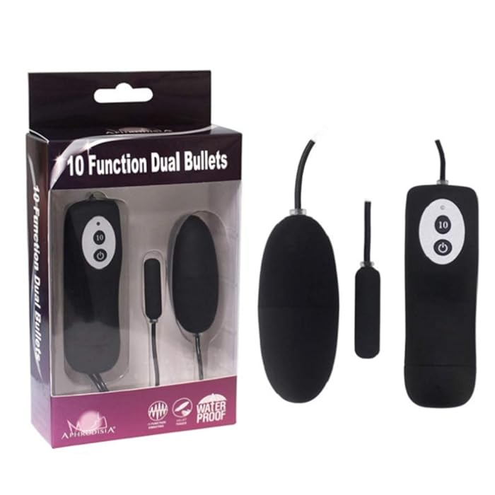 Vibrating Dual Egg Bullet Anal Butt Plug Sex Toy for Men Women Couple Masturbator Massager