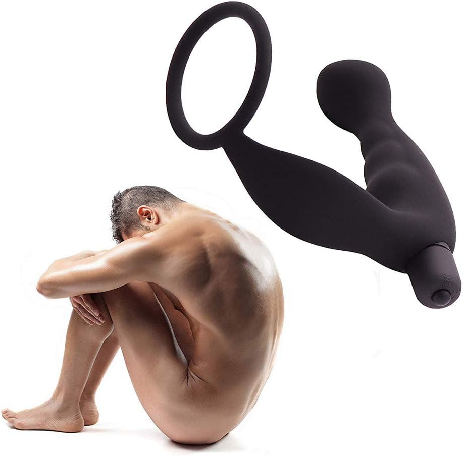 Vibrating Penis Cock Ring & Anal Butt Plug Prostate Massager Sex Toys for Men Woman Couples LGBTQ Gay