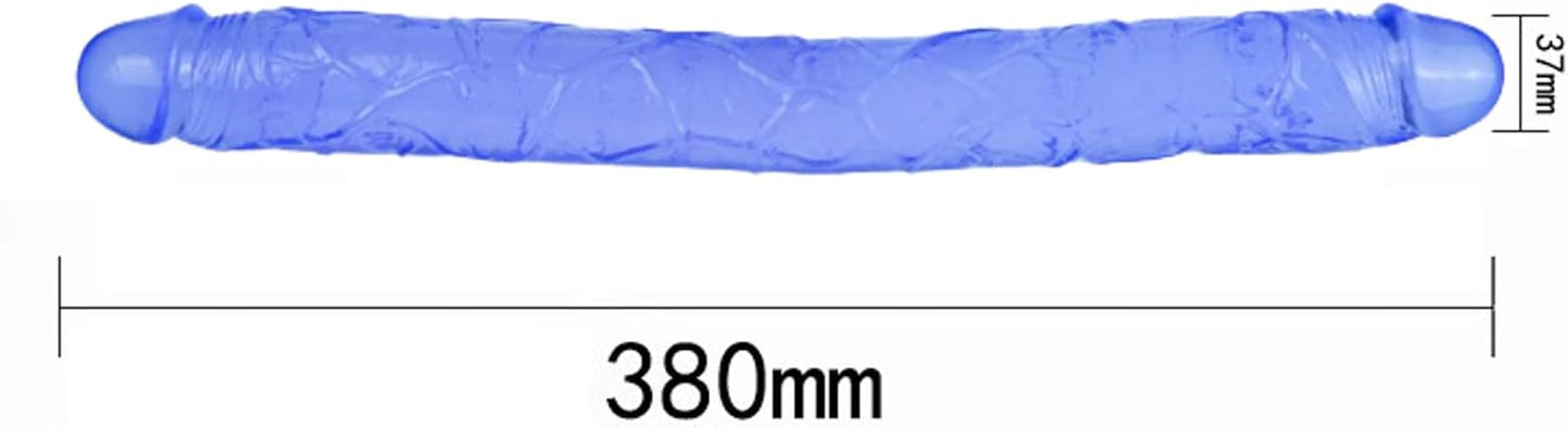 15" Double Ended Dildo Anal Butt Plug Dong Adults Sex Toys for Men Women Couples Gay Lesbian