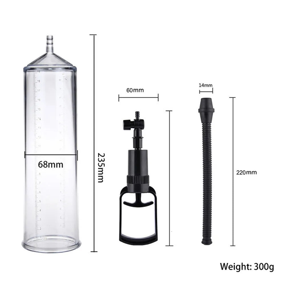 Vacuum Growth Penis Pump Enlarger Stretcher Extender Erection Enhancement Sex Toys for Men Couples