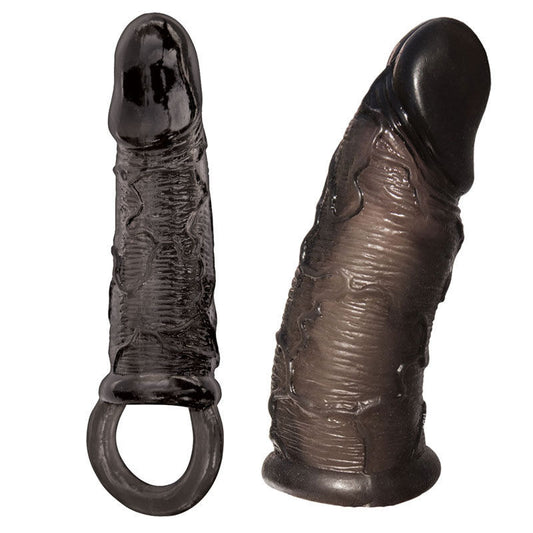 Reusable Penis Sleeve Extender Enlarger Condom Ball Loop Ejaculation Aid Sex Toys for Men Couples