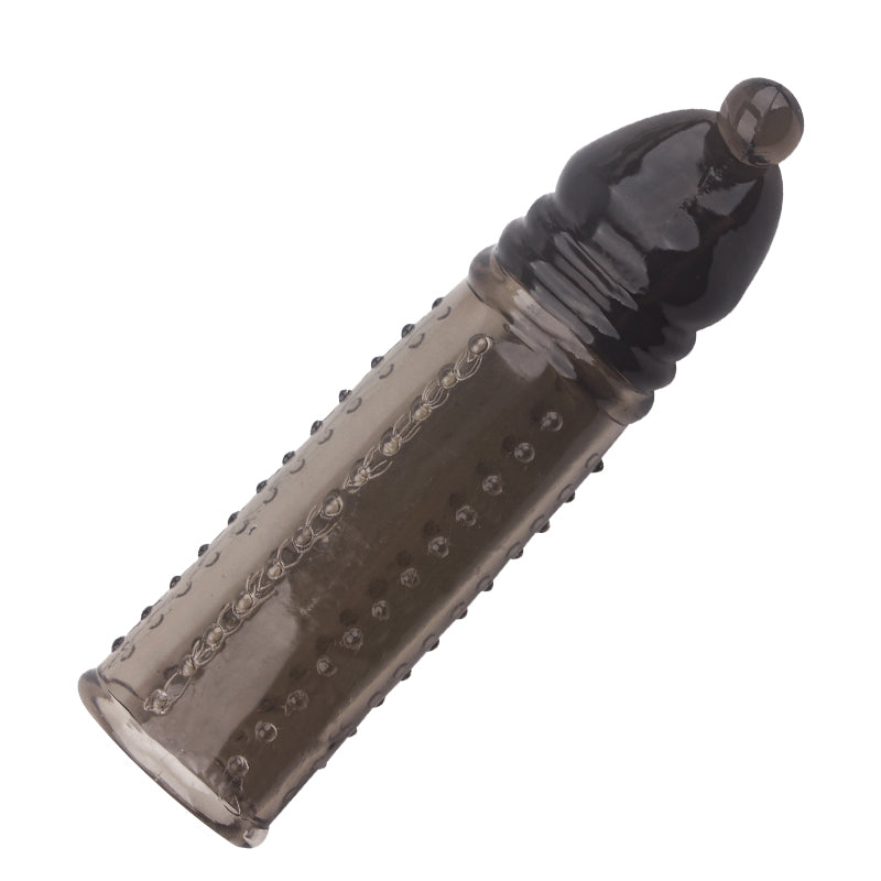 Reusable Penis Sleeve 4.5cm Extra Extender Enlarger Condom Ejaculation Aid Sex Toys for Men Couples