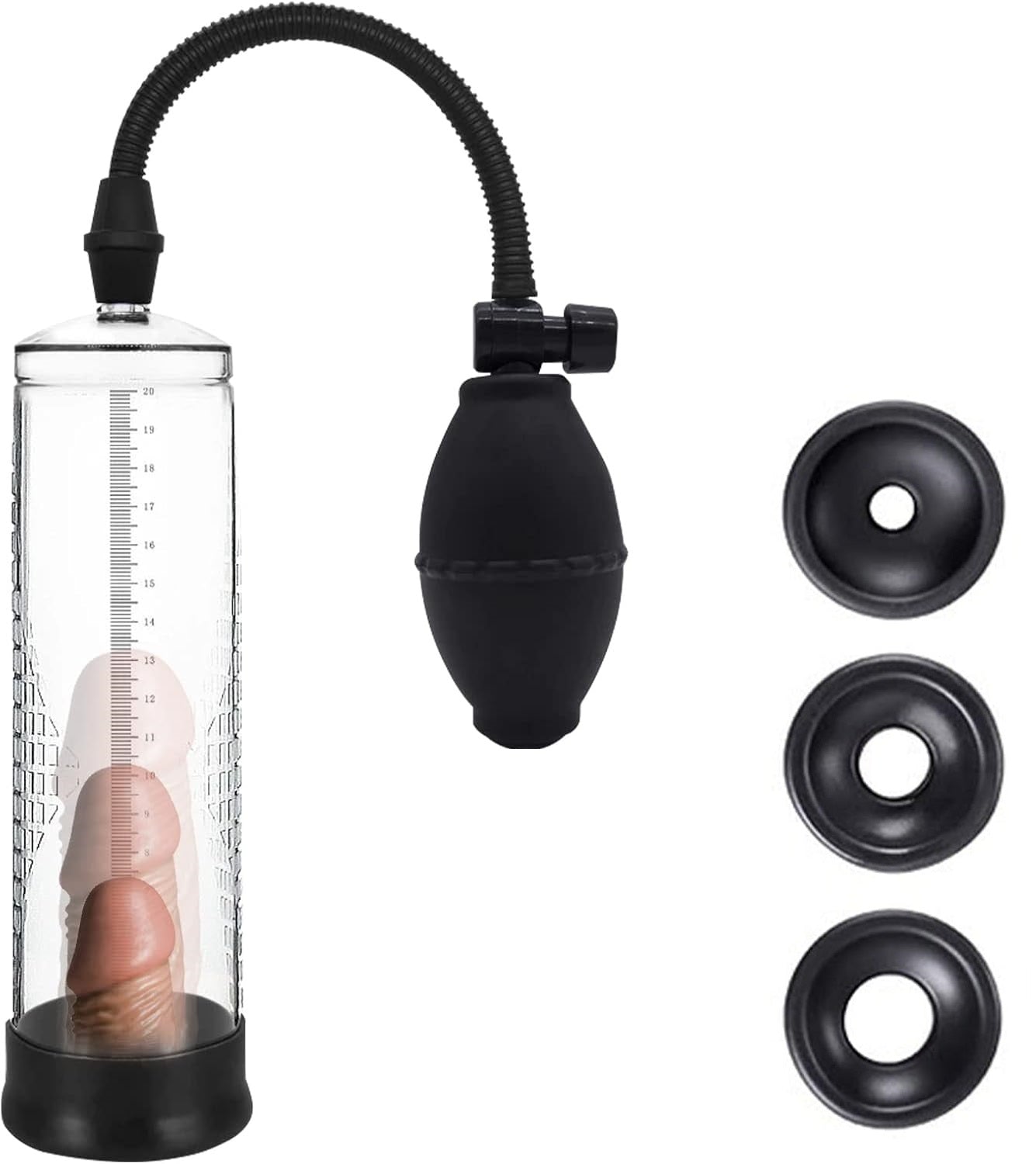 Vacuum Growth Penis Pump Enlarger Stretcher Extender Erection Enhancement Sex Toys for Men Couples