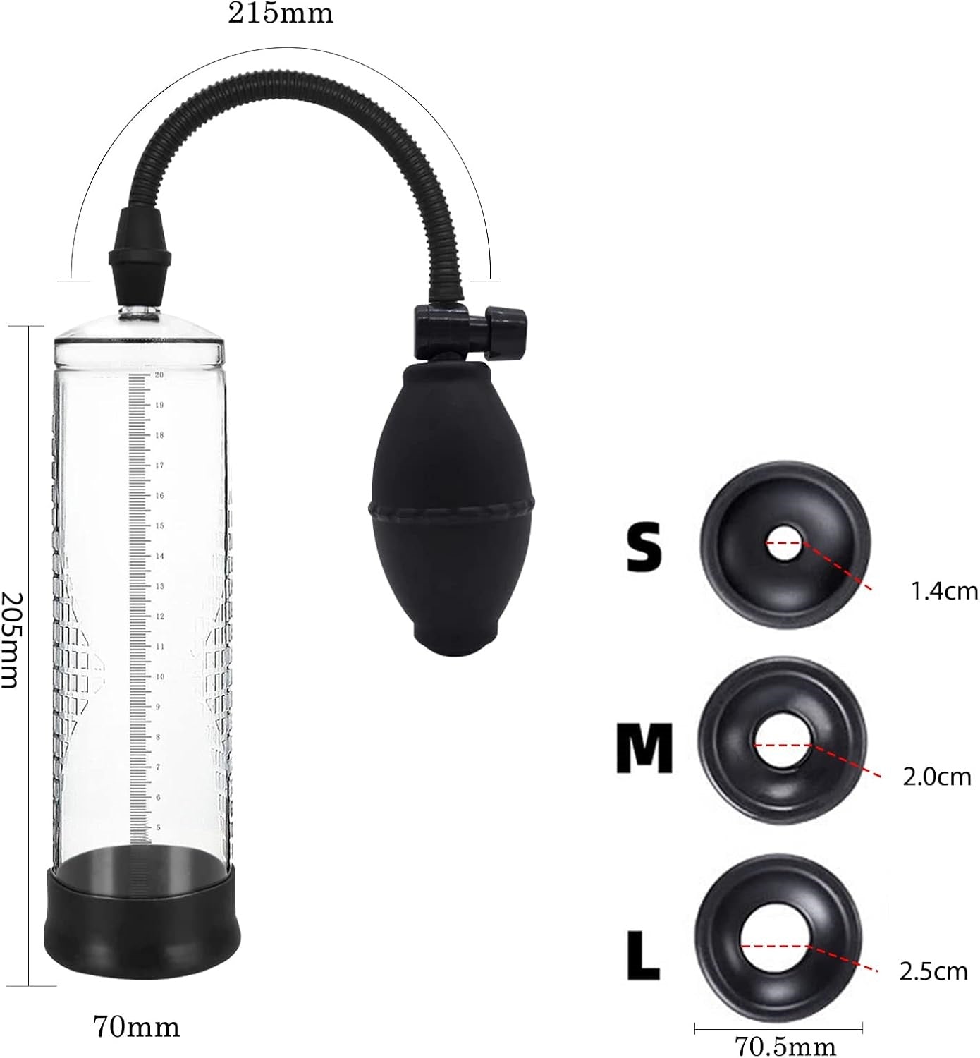 Vacuum Growth Penis Pump Enlarger Stretcher Extender Erection Enhancement Sex Toys for Men Couples