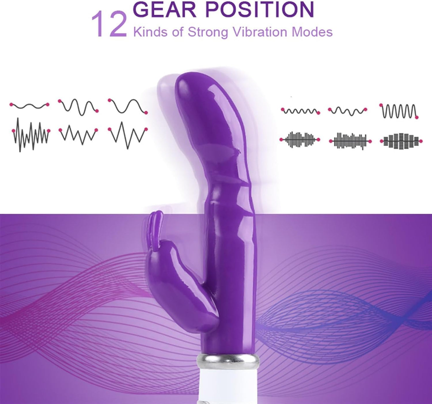 Pussy Vagina G-Spot Rabbit Vibrator Anal Butt Plug Sex Toys for Men Women Couples LGBTQ Gay Masturbator