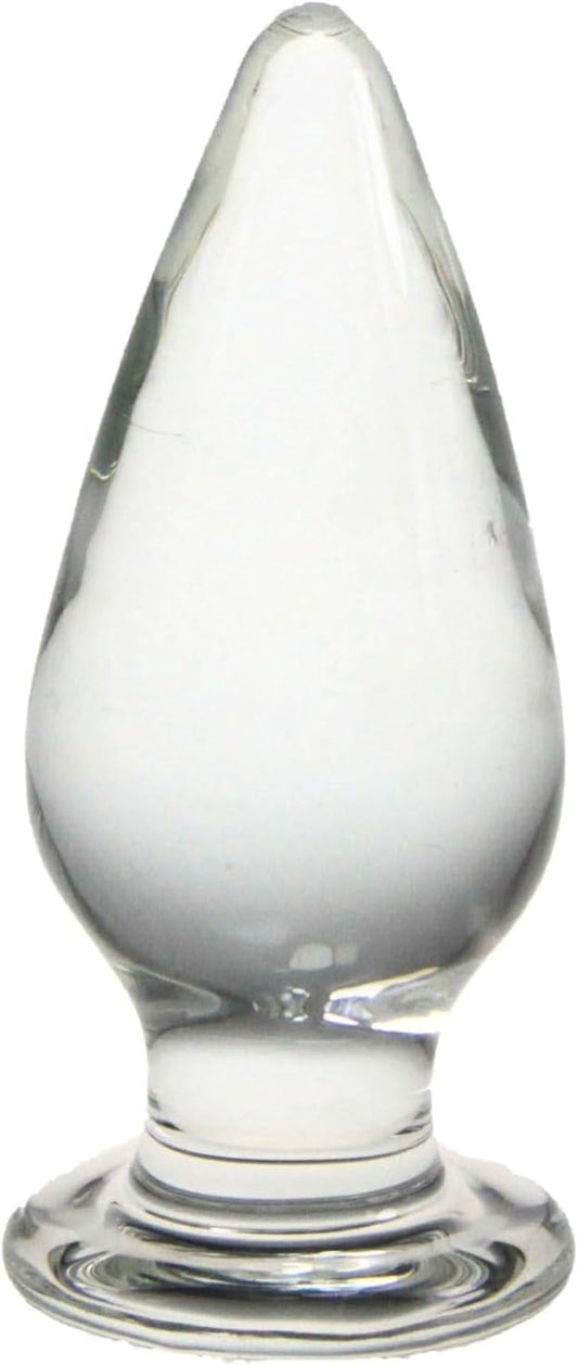 Crystal Glass Anal Butt Plug G-Spot Stimulation Dildo Non- Vibrator Masturbator Sex Toys for Men Women Couples Gay LGBTQ