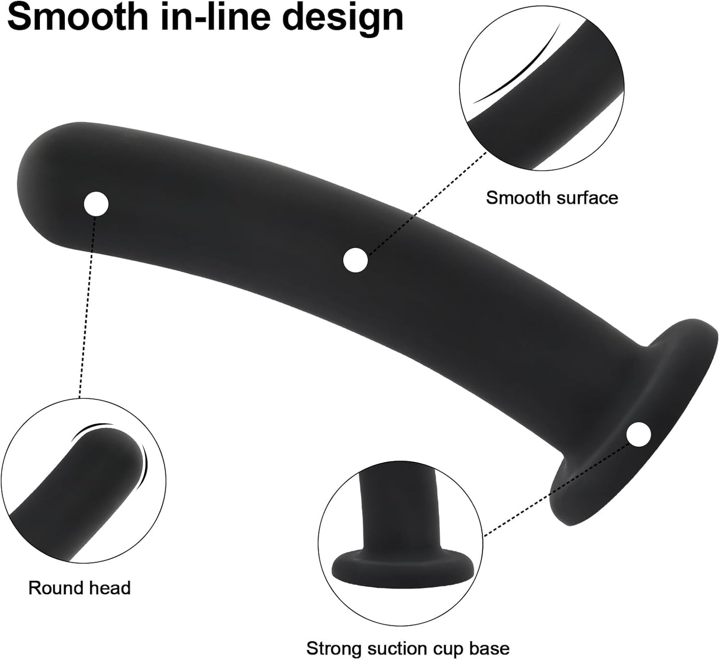 6" Strap On Dildo Kit Anal Butt Prostate Vaginal Plug G-Spot Sex Toys for Men Women Couples Gay Lesbian