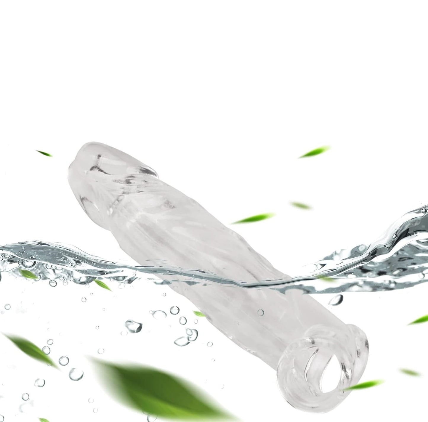 Reusable Condom Penis Sleeve Extender Enlarger Ball Loop 4cm Extra Girth Sheath Sex Toys for Men Couples