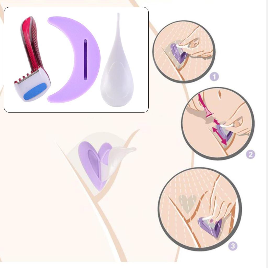 MOON SHAPE Bikini Razor Privates Shaving Stencil Shaping Tool for Pubic Hair Women