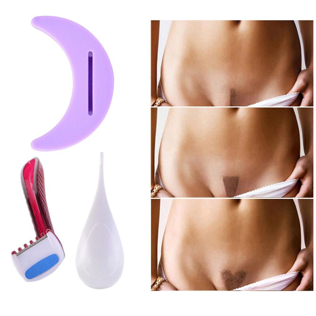 MOON SHAPE Bikini Razor Privates Shaving Stencil Shaping Tool for Pubic Hair Women