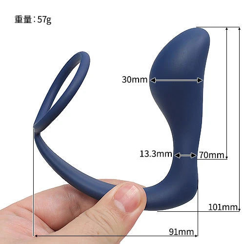 Penis Cock Ring & Anal Butt Plug Prostate Massager Sex Toys for Men Women Couples LGBTQ Gay