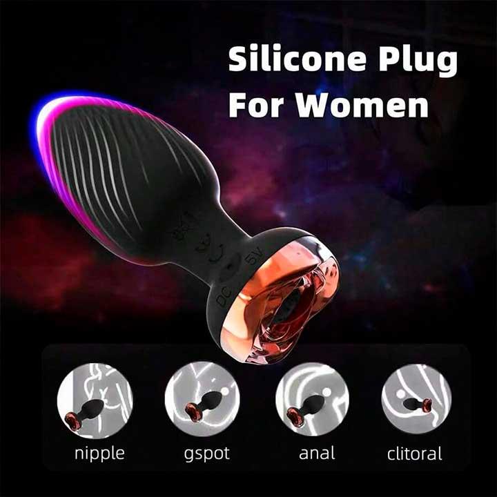 USB Vibrating Anal Butt Plug Dildo Prostate Massager Sex Toys for Men Women Gay LGBTQ