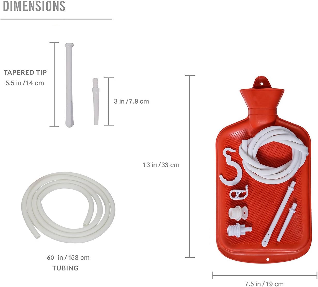 Reusable Enema System Kit Douche Detox Bag Colonic Irrigation Cleaner Rectal Syringe Anal Butt Vagina Plug
