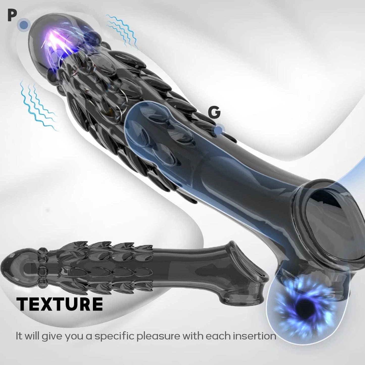 Reusable Vibrating Condom Penis Sleeve Extender Enlarger Ball Loop Girth Sheath Sex Toys for Men Couples LGBTQ
