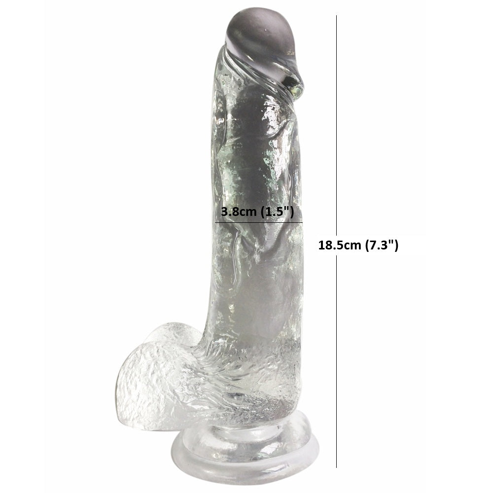 7" Realistic Dildo Suction Cup Thick Veiny Dong Giant Cock With Ball Sex Toys For Men Women Couples