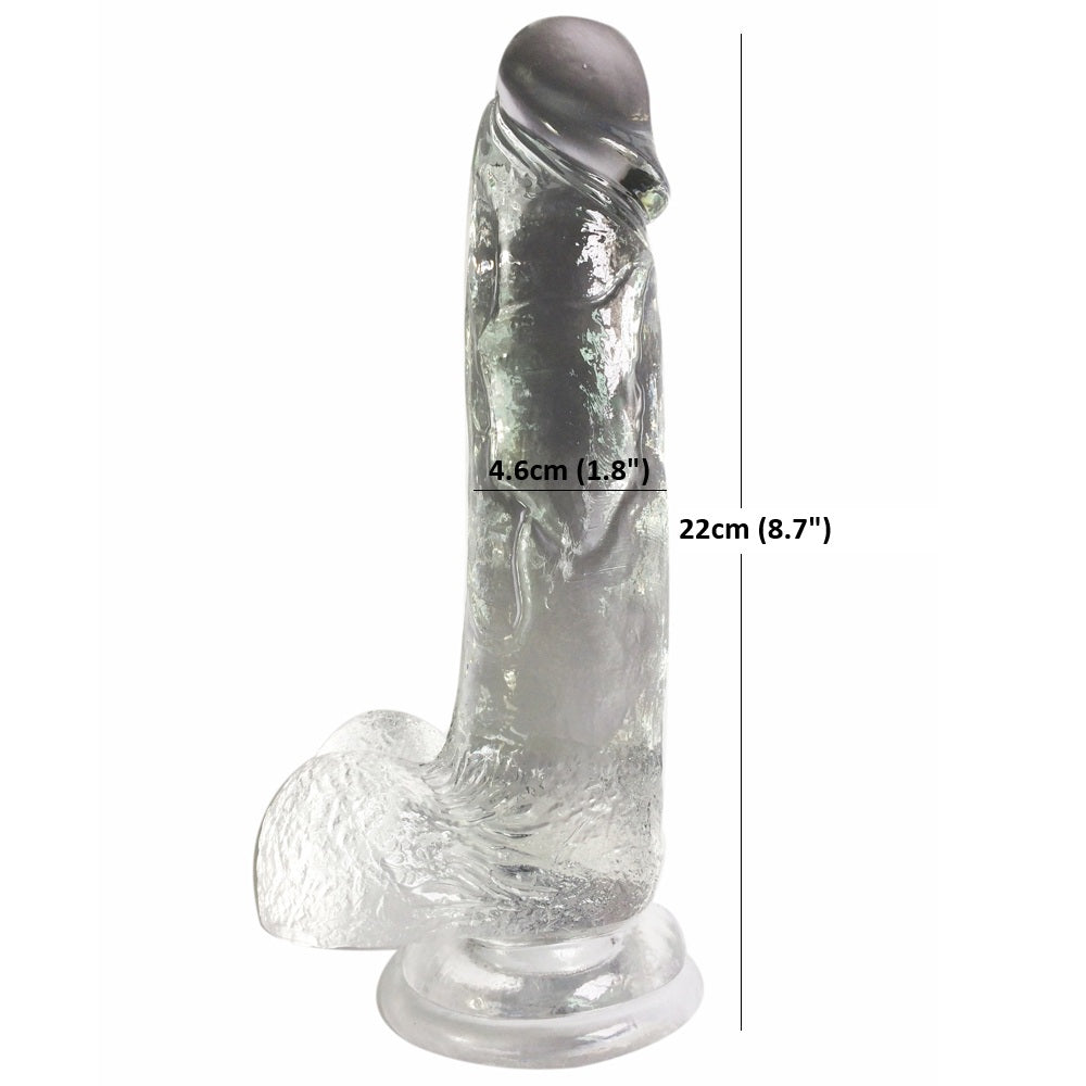 9" Realistic Dildo Suction Cup Thick Veiny Dong Giant Cock With Ball Sex Toys For Men Women Couples