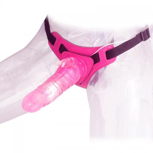 8.5" Vibrating Strap On Dildo & Harness G-Spot  Anal Butt Plug Sex Toys for Men Women Couples Gay Lesbian