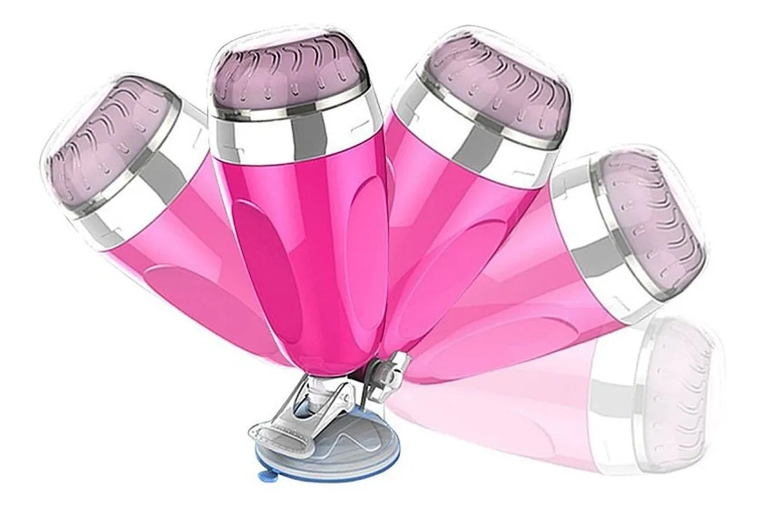 Male Vibrating Masturbation Cup Hands-Free Suction Cup Flesh Light Stroker Sex Toys for Men