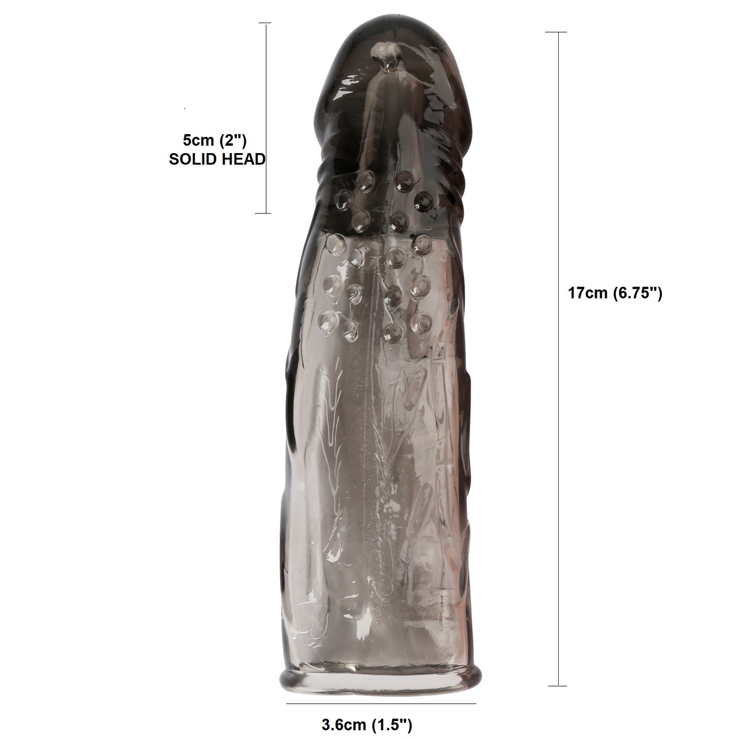 BIG MAN 7" Reusable Penis Sleeve Extender Enlarger Sex Toys for Men CouplesCondom Ejaculation Aid