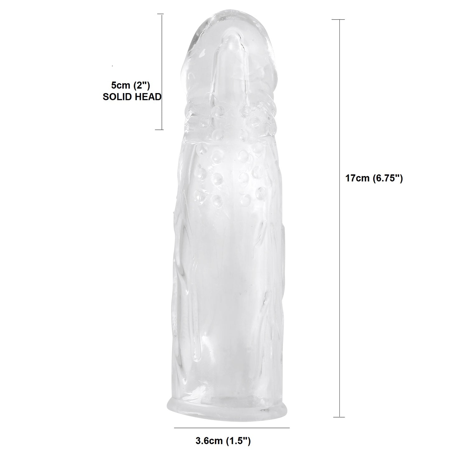 BIG MAN 7" Reusable Penis Sleeve Extender Enlarger Condom Sex Toys for Men Couples Ejaculation Aid