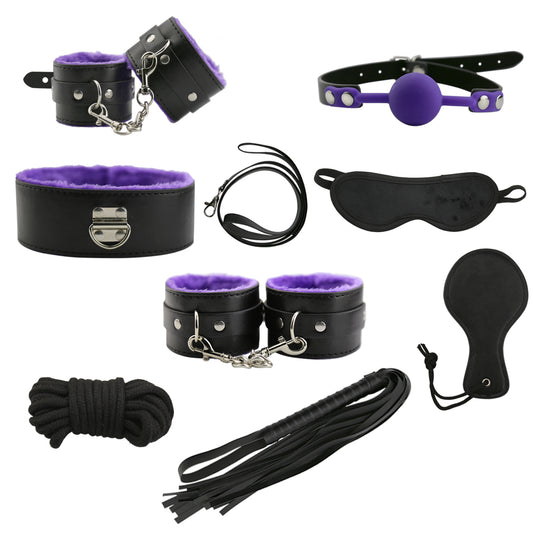 Bondage Set Kit Blindfold Restraint Collar Restraint BDSM Sex Toys for Couples Men Women |Present for Her Him