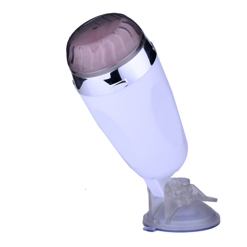 Male Vibrating Masturbation Cup Hands-Free Suction Cup Flesh Light Stroker Sex Toys for Men