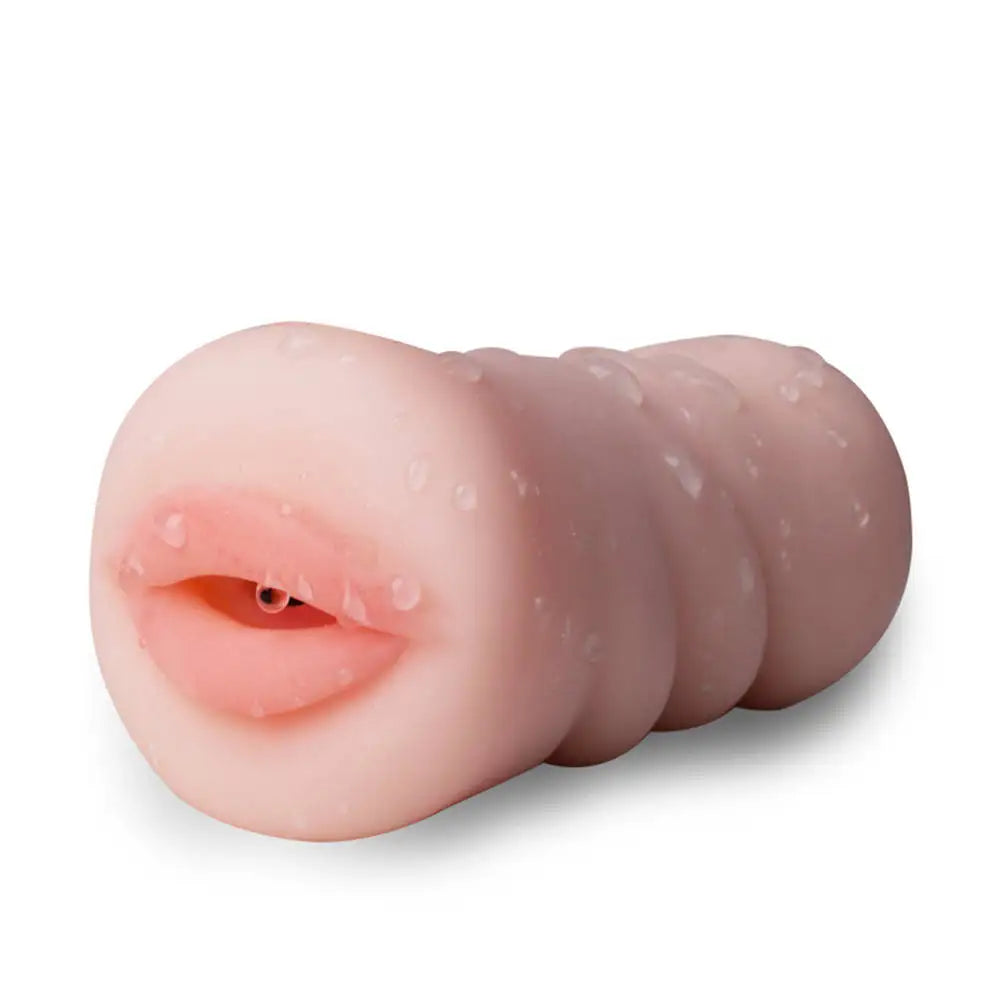 Male Mouth Shape Masturbation Cup Stroker Flesh Light Sleeve Masturbator Sex Toys for Men