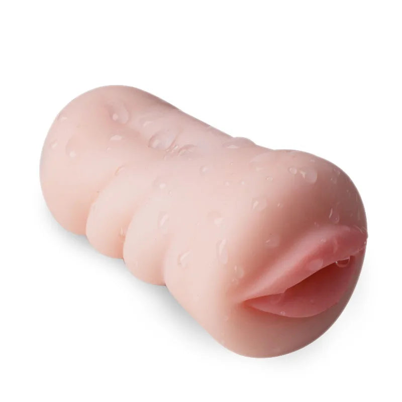 Male Mouth Shape Masturbation Cup Stroker Flesh Light Sleeve Masturbator Sex Toys for Men