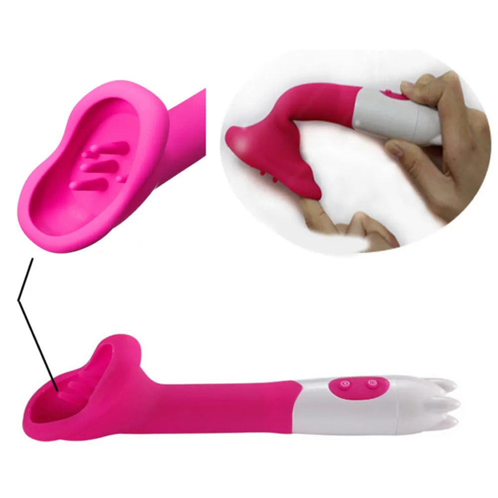 Licking Sucking Vibrator Clit Stimulator Masturbation Tongue Sex Toys for Men Women Couple Masturbator Massager