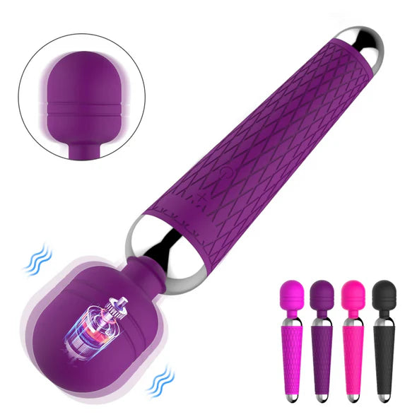 Magic Wand USB Vibrator Anal Butt Plug Sex Toys for Men Women Couples LGBTQ Gay Masturbator