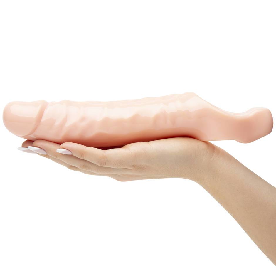 11" Mega Mighty Reusable Penis Sleeve Condom Extender Enlarger  Sex Toys for Men Couples