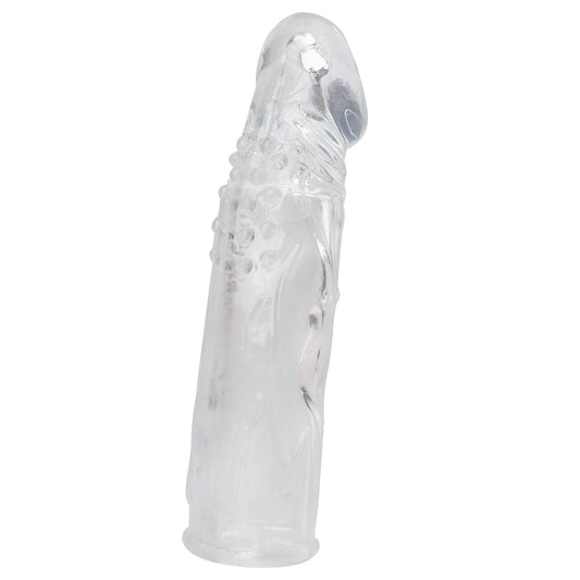 BIG MAN 7" Reusable Penis Sleeve Extender Enlarger Condom Sex Toys for Men Couples Ejaculation Aid