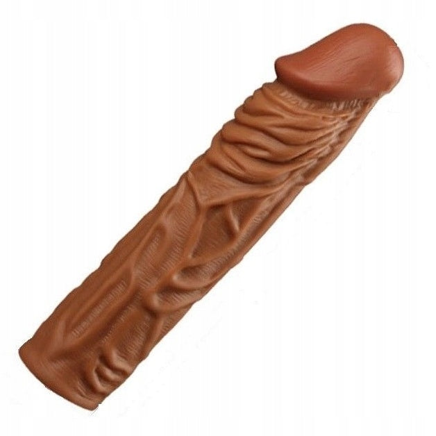 Reusable Penis Sleeve 2" Extra Extender Enlarger Condom Ejaculation Aid Sex Toys for Men Couples