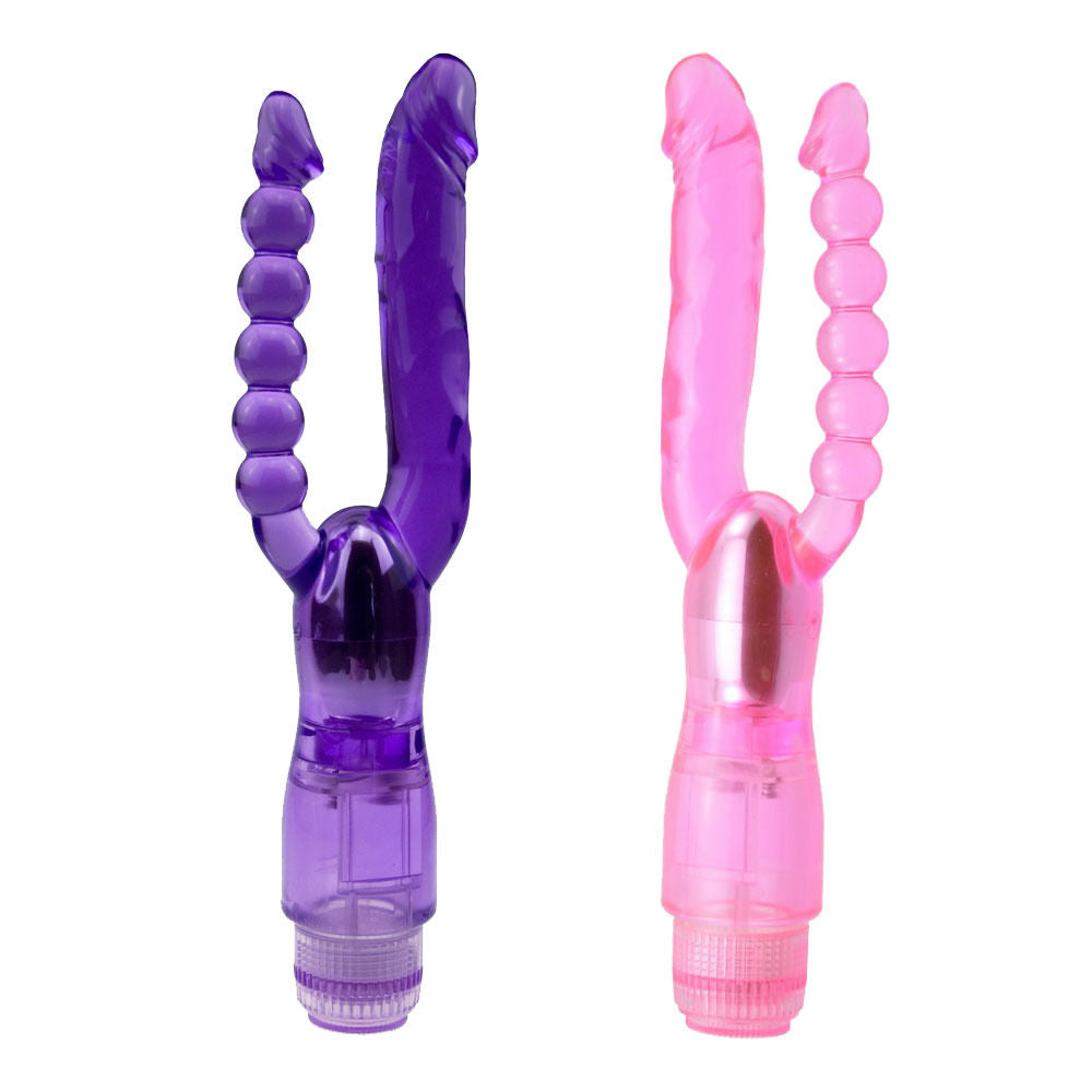 Pussy Vagina G-Spot Dual Vibrator Anal Butt Plug Sex Toys for Men Women Couples LGBTQ Gay Masturbator