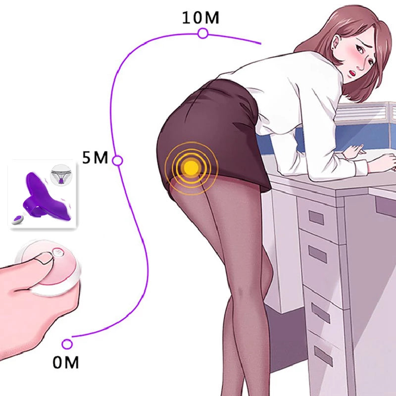 Wearable Clitoral Pussy Underpants Vagina Vibrator G-Spot Massager Sex Toys Men Women
