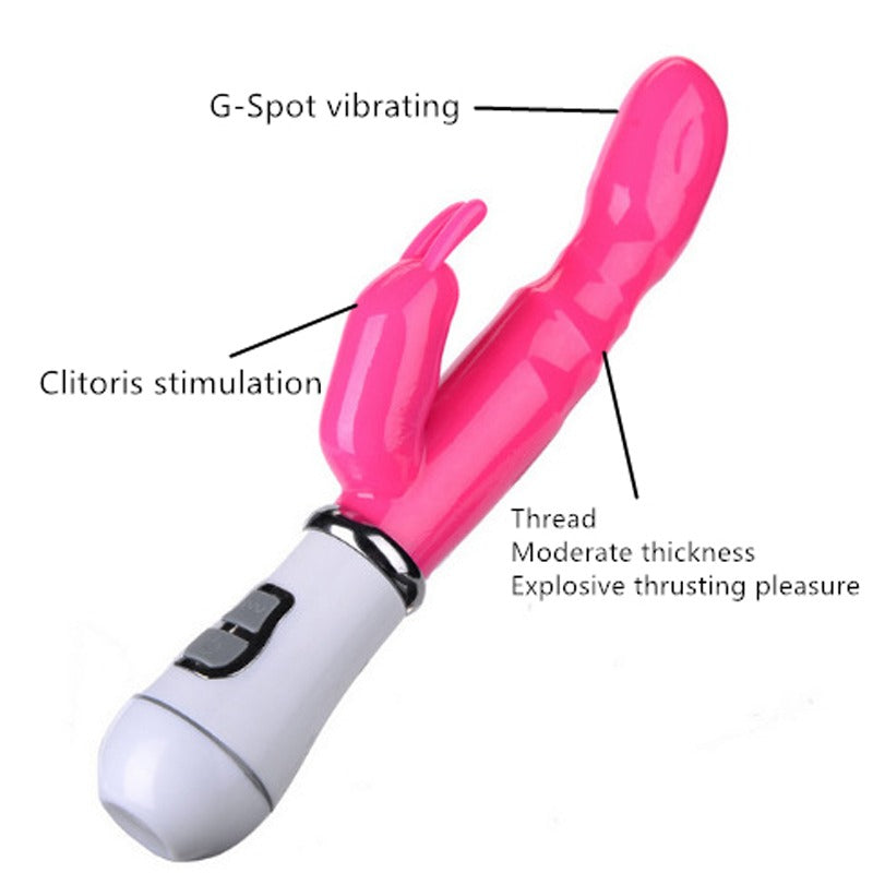 Pussy Vagina G-Spot Rabbit Vibrator Anal Butt Plug Sex Toys for Men Women Couples LGBTQ Gay Masturbator