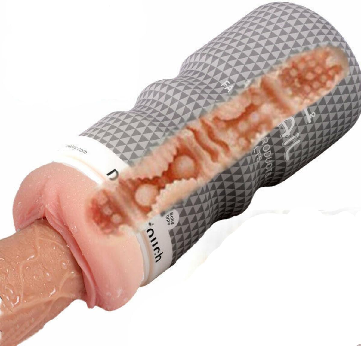 Male Vagina Shape Masturbation Cup Stroker Flesh Light Sleeve Masturbator Sex Toys for Men