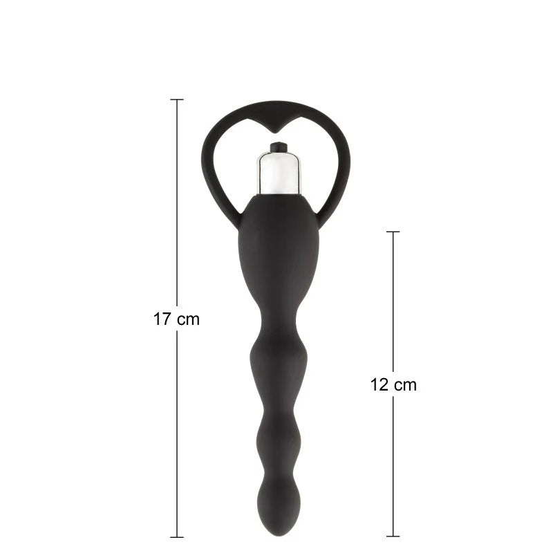 Vibrating Anal Butt Plug Beads Prostate Massager Sex Toys for Men Woman Couples LGBTQ Gay