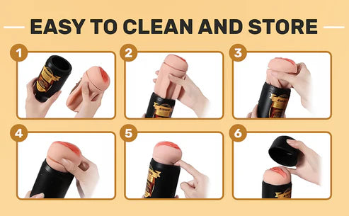 Beer Bottle Shape Vibrating Masturbation Cup Penis Flesh Light Sleeve Masturbator Sex Toys for Men