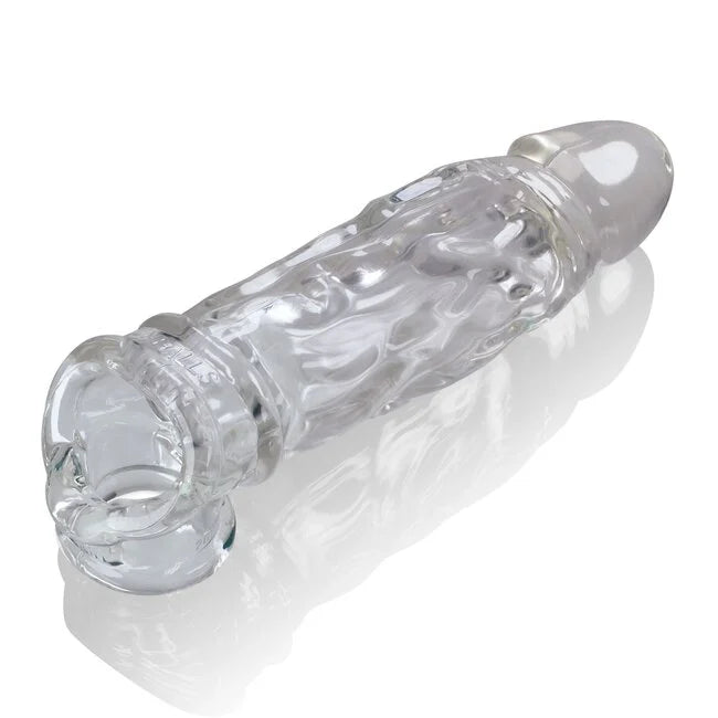 Reusable Penis Sleeve Extra 5.5cm Extender Enlarger Condom Ball Loop Ejaculation Aid Sex Toys for Men Couples