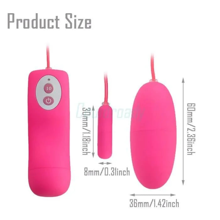 Vibrating Dual Egg Bullet Anal Butt Plug Sex Toy for Men Women Couple Masturbator Massager