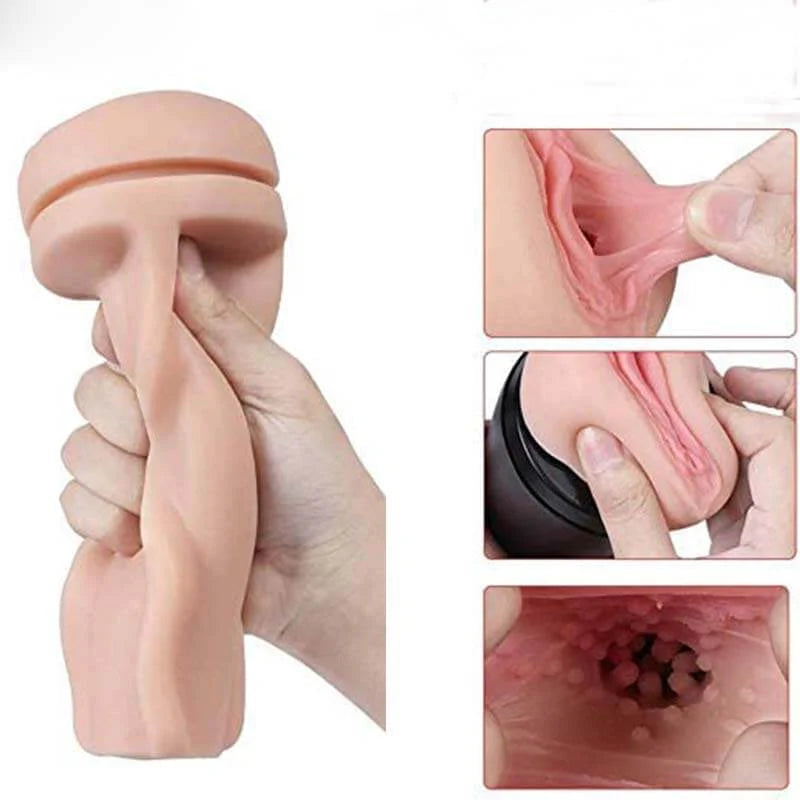 Vibrating Masturbation Cup Penis Flesh Light Sleeve Sex Toys for Men Real Girl Voice Sex Toys for Men Couples