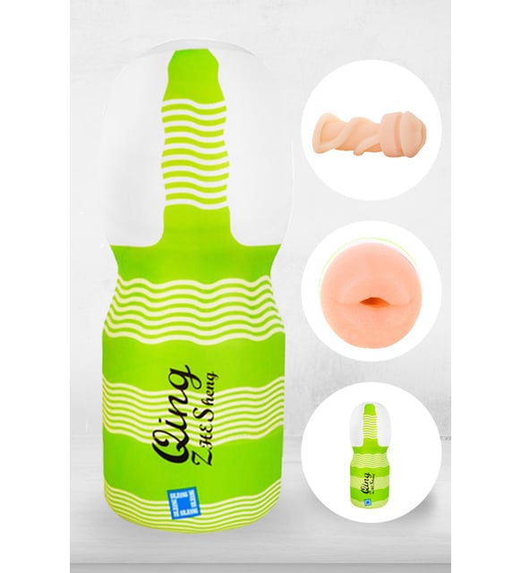 Male Mouth Shape Masturbation Cup Stroker Flesh Light Sleeve Masturbator Sex Toys for Men
