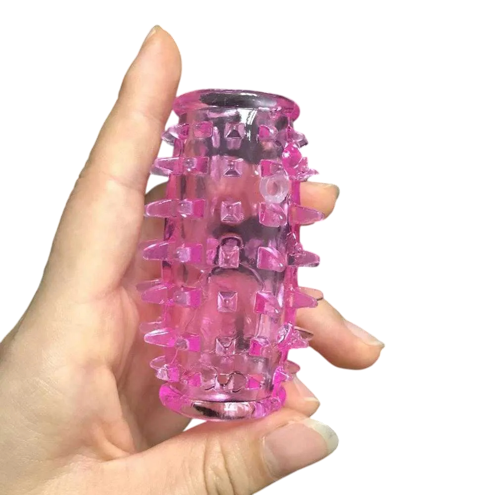 2pcs Set Reusable Penis Sleeve Enlarger Sex Toys for Men Couples