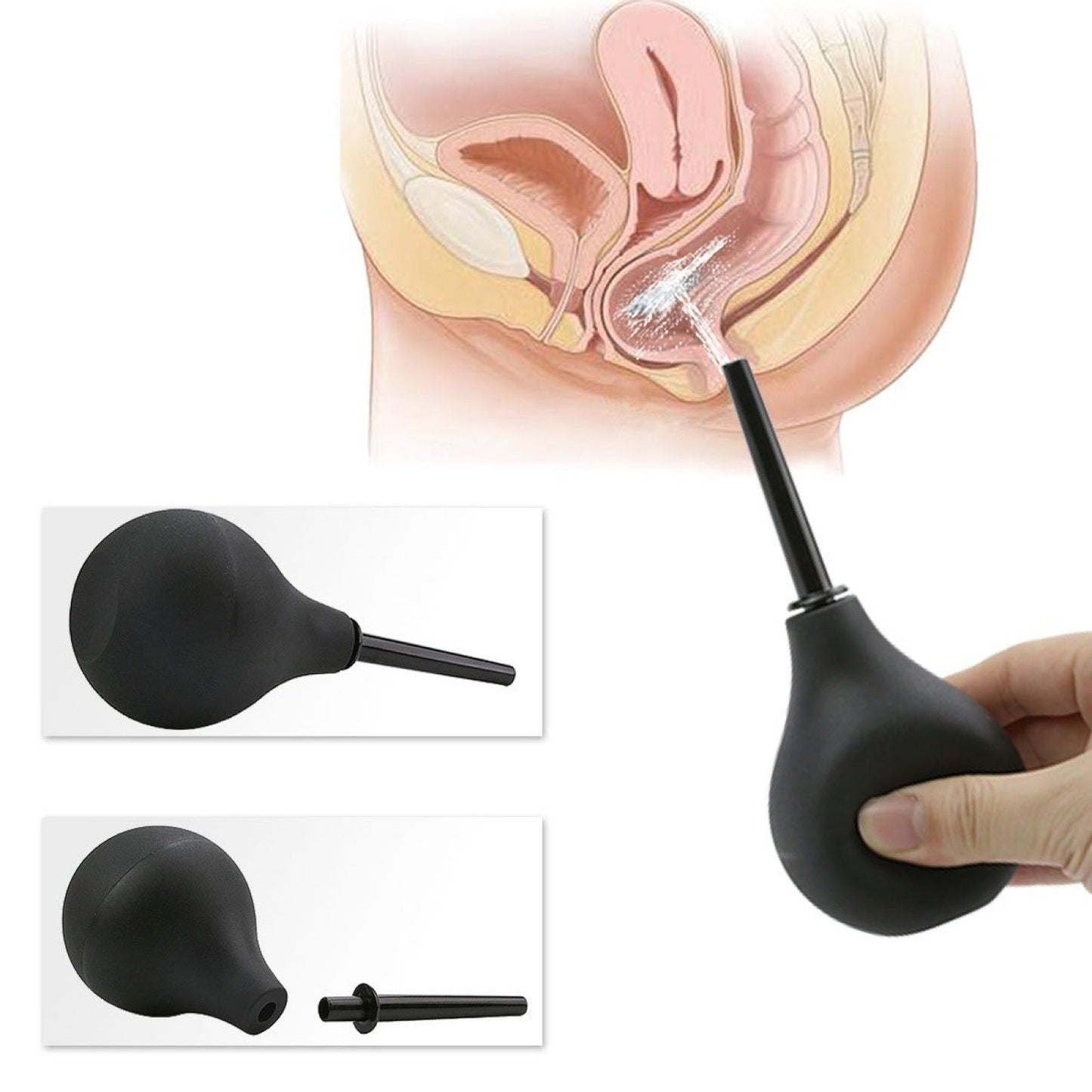 Anal Butt Plug Set Kit Dildo Enema Bulb Prostate Massager Sex Toys for Men Women LGBTQ Couples Gay