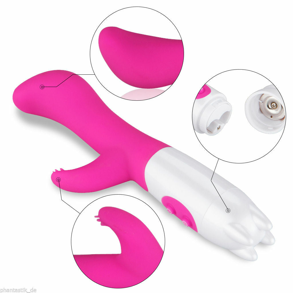 Pussy Vagina Rabbit G-Spot Vibrator Anal Butt Plug Sex Toys for Men Women Couples LGBTQ Gay