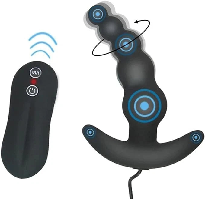 Vibrating Anal Butt Plug Beads Prostate Massager Sex Toys for Men Woman Couples LGBTQ Gay