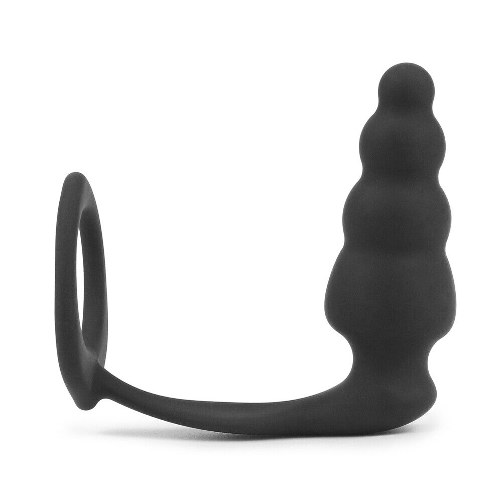 Penis Cock Ring & Anal Butt Plug Prostate Massager Sex Toys for Men Women Couples LGBTQ Gay